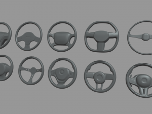 Steering Wheel Car Pack 01 3D मॉडल