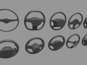 Steering Wheel Car Pack 01 3D मॉडल