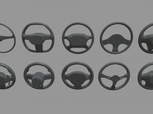 Steering Wheel Car Pack 01 3D मॉडल