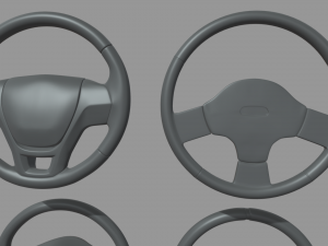 Steering Wheel Car Pack 01 3D मॉडल