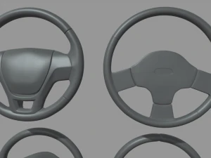 Steering Wheel Car Pack 01 3D Model