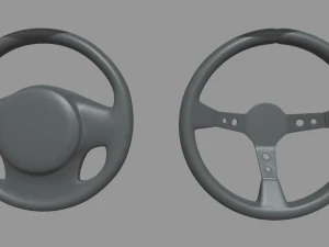 Steering Wheel Car Pack 01 3D Model