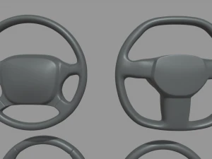 Steering Wheel Car Pack 01 3D Model