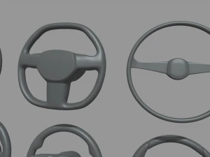 Steering Wheel Car Pack 01 3D Model