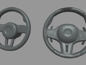Steering Wheel Car Pack 01 3D Model