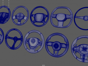Steering Wheel Car Pack 01 3D मॉडल