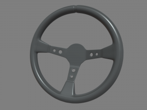 Steering Wheel Rally Car 3D Model