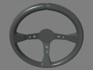 Steering Wheel Rally Car 3D Model