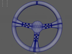 Steering Wheel Rally Car 3D Model