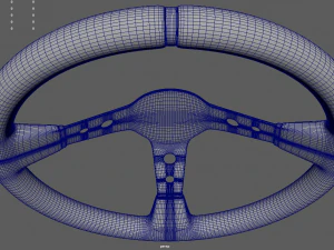 Steering Wheel Rally Car 3D Model