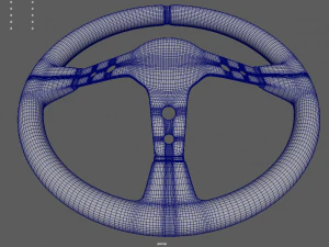 Steering Wheel Rally Car 3D Model