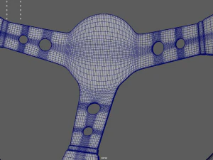 Steering Wheel Rally Car 3D Model