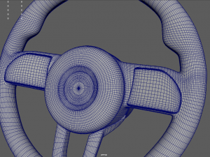 Steering Wheel Sport Car 04 Modelo 3D