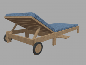 Sun Lounger 01 3D 모델
