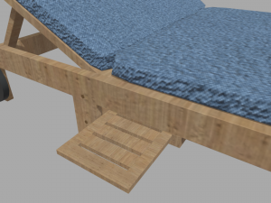 Sun Lounger 01 3D 모델