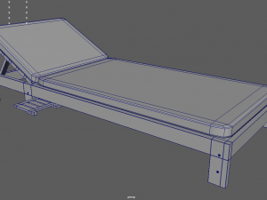 Sun Lounger 01 3D 모델