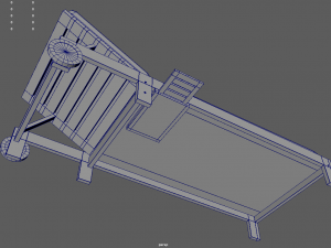 Sun Lounger 01 3D 모델