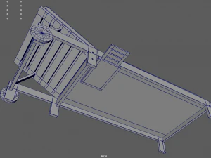 Sun Lounger 01 3D Model