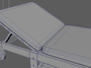 Sun Lounger 01 3D Model