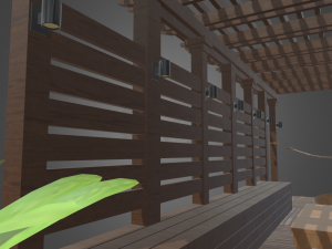 Terrace Wood Structure 3D 모델