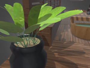 Terrace Wood Structure 3D Model