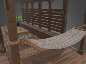 Terrace Wood Structure 3D 모델