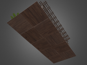 Terrace Wood Structure 3D 모델
