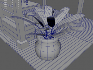 Terrace Wood Structure 3D 모델