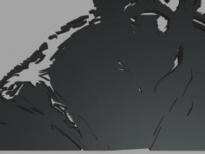 The King 01 Wall Silhouette 3Dプリントモデル