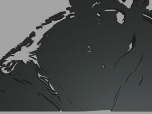 The King 01 Wall Silhouette 3D Print Model