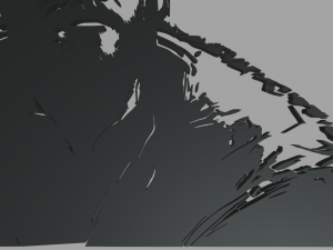 The King 01 Wall Silhouette 3Dプリントモデル