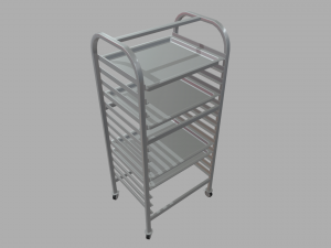 Tray Rack Trolley Modelo 3D