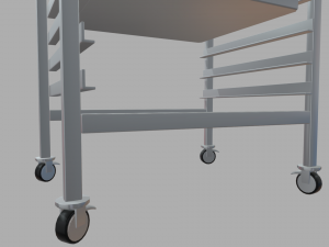Tray Rack Trolley Modelo 3D