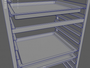Tray Rack Trolley Modelo 3D