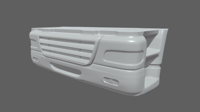 Truck Bumper Model 3D .c4d .max .obj .3ds .fbx .stl .blend 
