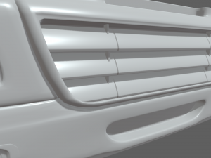 Truck Bumper Model 3D