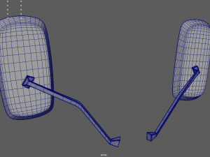 Truck Mirror 01 Modello 3D