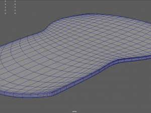 Wooden Glazed Table Model 3D