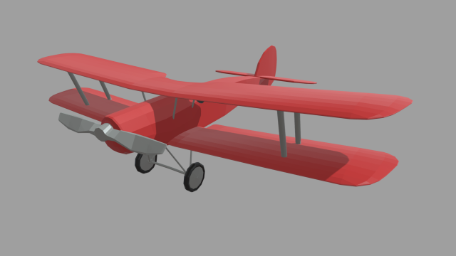 Low Poly Plane 02 Modelo 3D .c4d .max .obj .3ds .fbx .stl .blend 