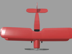 Low Poly Plane 02 Modelo 3D