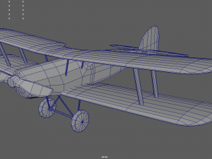 Low Poly Plane 02 Modelo 3D