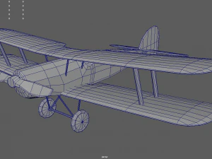 Low Poly Plane 02 3D Model