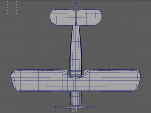 Low Poly Plane 02 Modelo 3D