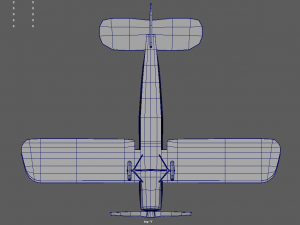 Low Poly Plane 02 Modelo 3D