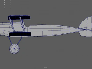 Low Poly Plane 02 3D Model