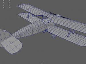 Low Poly Plane 02 Modelo 3D