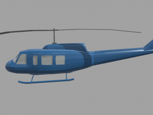 Low Poly Plane 03 3D Model
