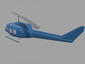 Low Poly Plane 03 3D Model