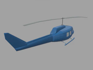 Low Poly Plane 03 3D Model