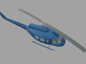 Low Poly Plane 03 3D Model